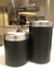 SET LATAS YERBERA/ AZUCARERA y/o guarda blends FORRADO EN CUERO VAQUETA - comprar online
