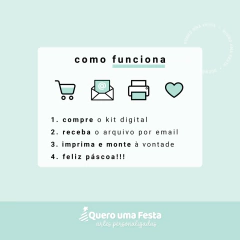 Cones de Páscoa - Kit Digital para Imprimir na internet