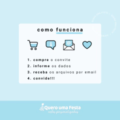 Convite Aniversário Tiktok Azul Digital - comprar online