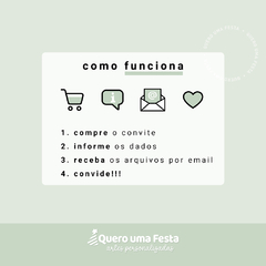 Convite Festa Italiana Digital Personalizado - comprar online