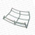 Curva Vertical Interna 45º Calha Aramada 100X50 3/16 GE 