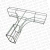 Te Vertical Descida Lateral Calha Aramada 100X100 3/16 GE 