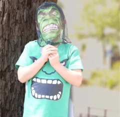 Máscara de tela Hulk en internet