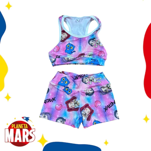 Conjunto top y short Guerreras Kpop - comprar online
