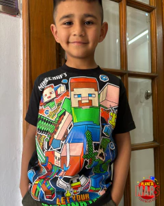 Remera reflectiva Minecraft - Planeta Mars