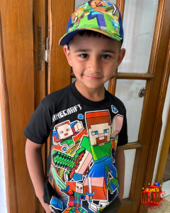 Remera reflectiva Minecraft