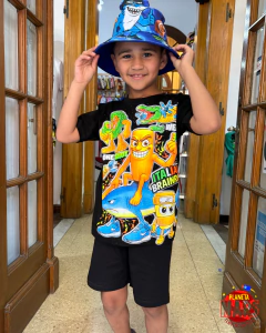 Short varón algodón liso negro en internet