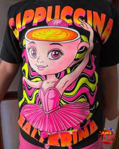 Imagen de Remera reflectiva Ballerina Cappuccina Brainrot