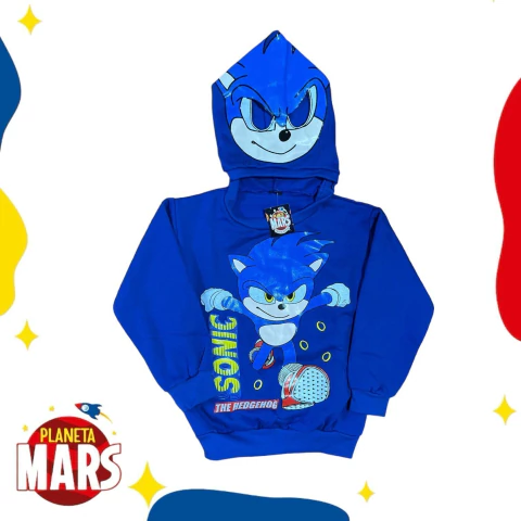 Buzo con máscara Sonic (aro) - comprar online