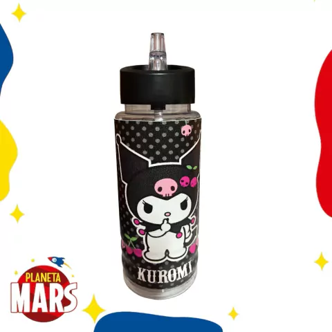 Botella Eco cuero Kuromi (pico)