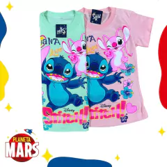 Remera común Stitch y Angel - comprar online