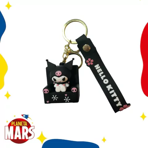 Llavero de goma Kuromi (sillón)