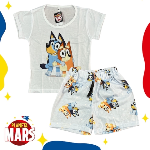 Pijama sublimado niño verano Bluey y Bingo