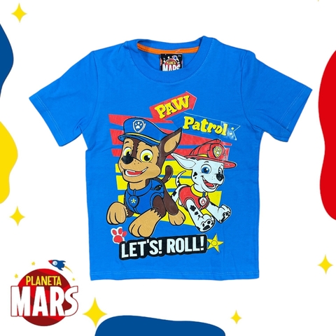 Remera premium Chase y Marshall Paw Partol