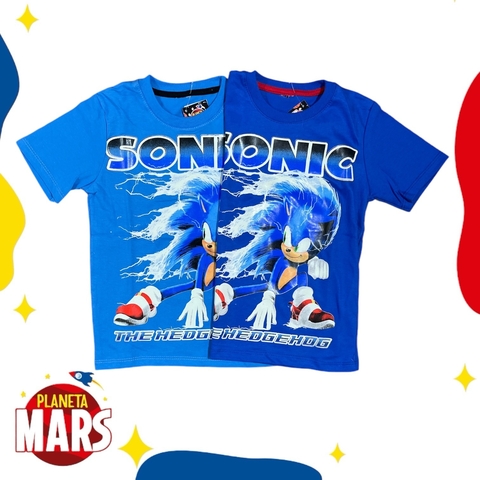 Remera premiun Sonic (rayo)