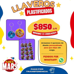 Llaveros personalizados sorpresitas
