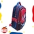 Mochila primaria 3D Spiderman cara (3 cierres) en internet