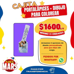 Caja portalápices sorpresitas