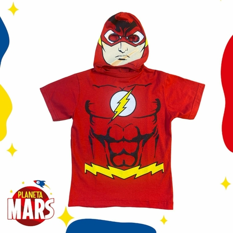 Remera con máscara Flash