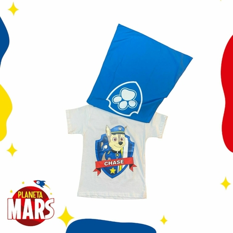 Remera con capa Chase Paw Patrol
