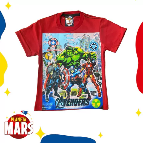 Remera premium Avengers (letras)