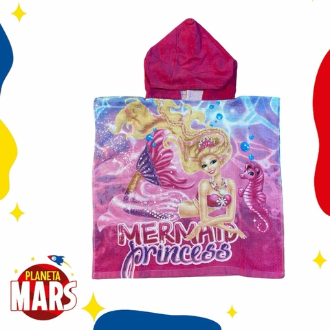 Ponchito de toalla Barbie (Mermaid Princess)