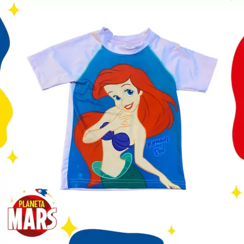 Remera con filtro uv Sirenita