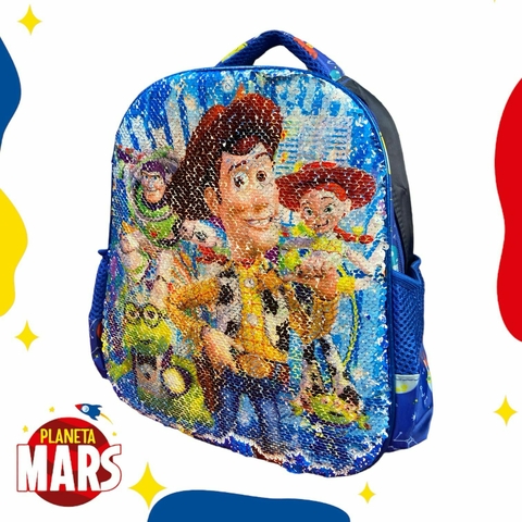 Mochila jardín Toy Story con lentejuelas reversibles