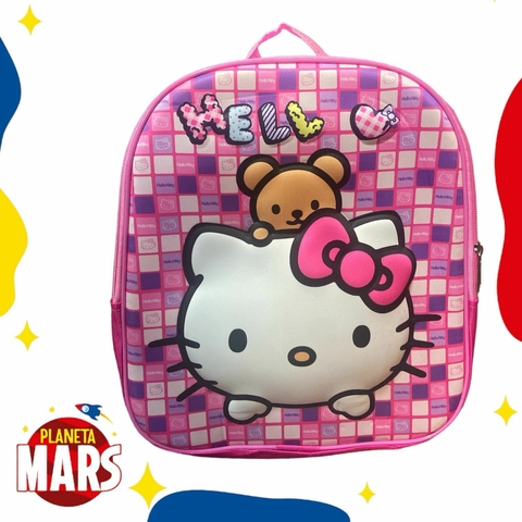 Mochila jardín 3D simple Kitty (2 cierres)