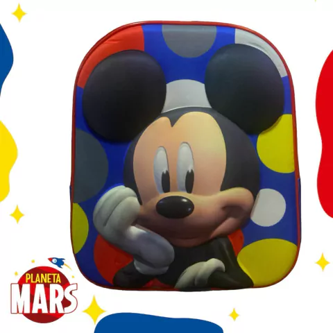 Mochila 3D jardín simple Mickey (1 cierre)