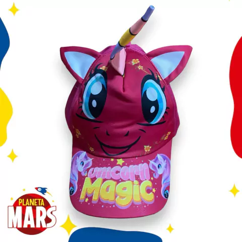 Gorra orejitas Unicornio (cara)