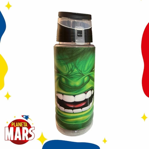 Botella Eco cuero Hulk
