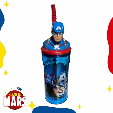 Vaso figurin Capitán América