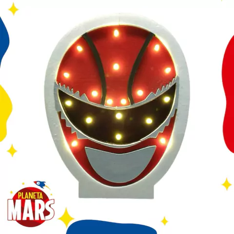 Velador LED Power Ranger Rojo