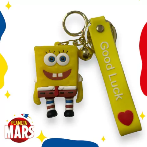 Llavero de goma Bob Esponja (dientes)