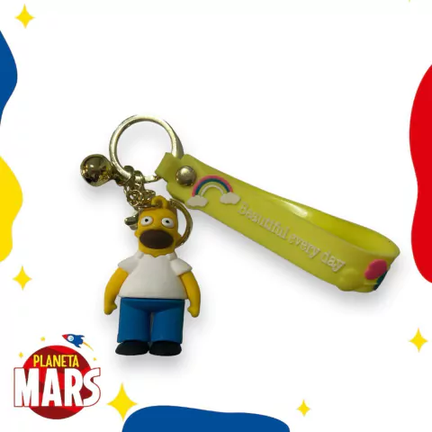 Llavero de goma Homero Simpsons (común)