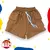 Short algodón cargo nena Marrón
