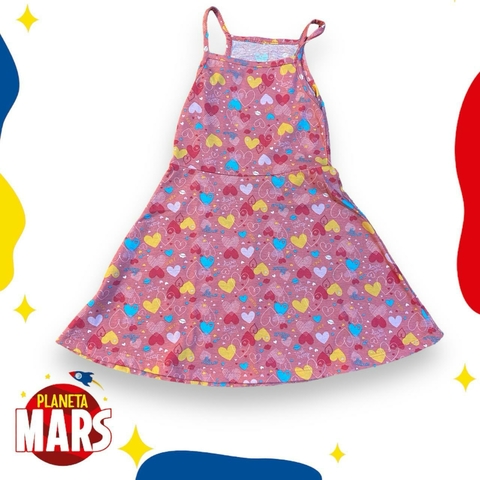Vestido algodón corazones