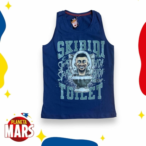 Musculosa premium Skibidi Toilet (letras)