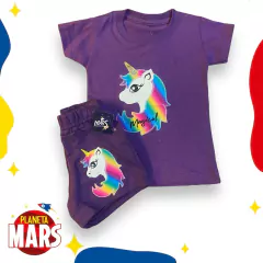 Conjunto bordado Unicornio