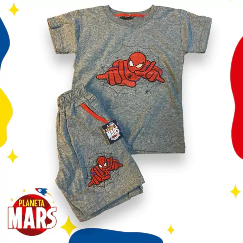 Conjunto bordado Spiderman