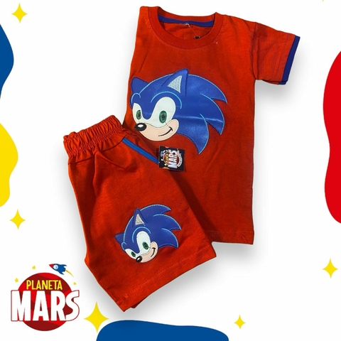 Conjunto bordado Sonic