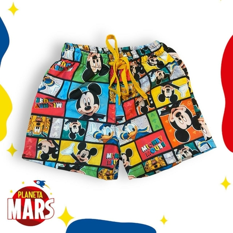 Short de baño Mickey (cuadros)
