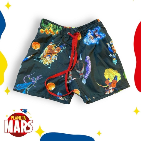 Short de baño Dragon Ball (fondo negro)