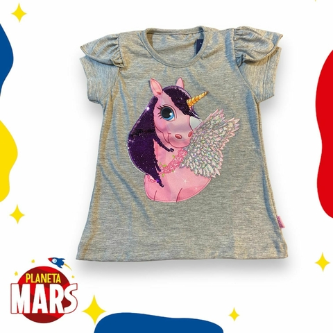 Remera con luces Unicornio