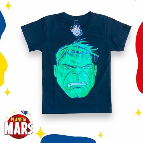 Remera común Hulk (letras)