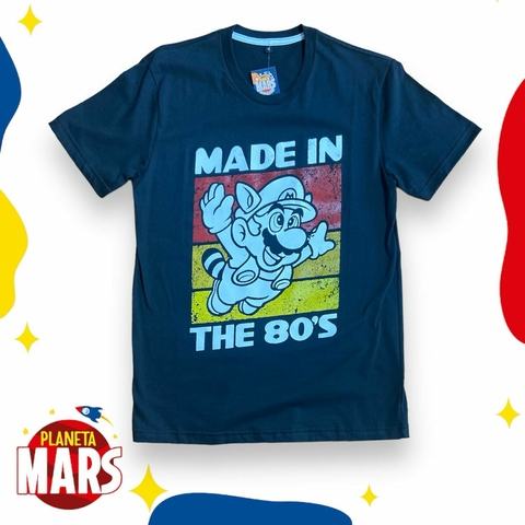 Remera adulto Mario Bros (80's)