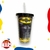 Vaso con sorbete Batman (traje)