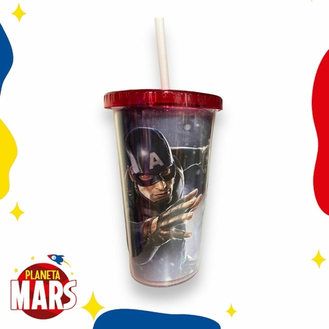 Vaso con sorbete Capitán América (cuerpo)