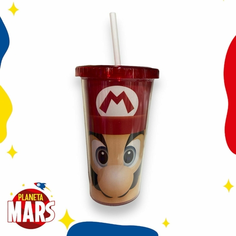 Vaso con sorbete Mario Bros (cara)